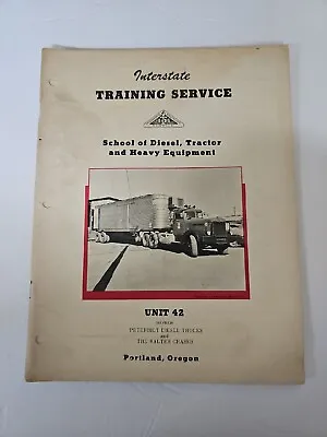 Buy PETERBILT TRUCKS WALTER CHASSIS Interstate Service Training Guide Manual 1950 • 35$
