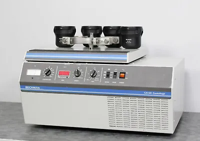 Buy Beckman GS-6R Refrigerated Benchtop Centrifuge 362114 W/ GH-3.8 Bucket Rotor • 1,750.95$