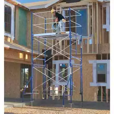 Buy 7' X 5' X 5' 1-Story Steel Mason Scaffolding Tower Set System With Cross Braces • 286.35$