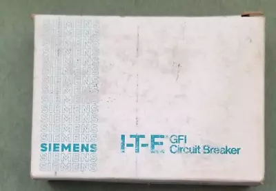 Buy Siemens ITE GFI 120 Circuit Breaker, 1 Pole, 120 V, 20 AMP, New • 39.95$