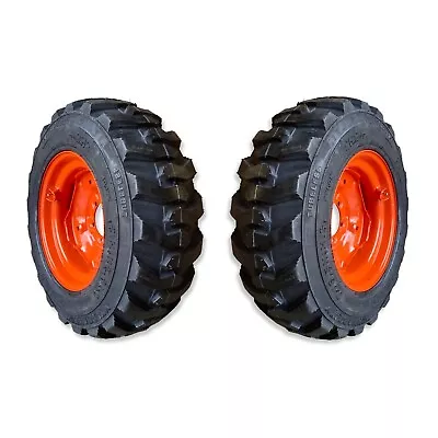 Buy 2 NEW 10-16.5 6 Lug Tires/Wheels/Rims For Kubota Tractor & More -10x16.5 • 690$
