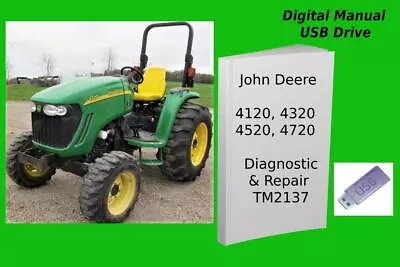 Buy John Deere Compact Utility Tractor 4120 4320 4520 4720 Diagnostic Manual • 24.99$