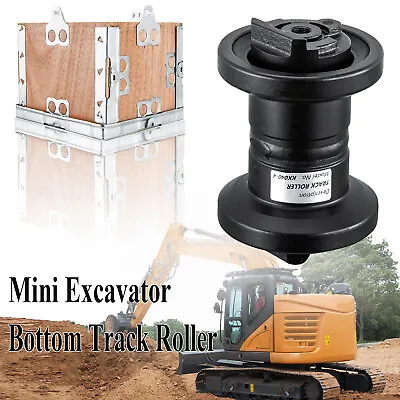 Buy 1x Black Bottom Track Roller For Kubota KX040-4 Mini Excavator Undercarriage • 119$