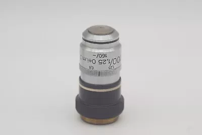 Buy Carl Zeiss 100x/1.25 Oel M.j. Iris 160mm Microscope Objective Lens • 5$