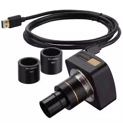Buy Amscope 40X-2500X Binocular LED Darkfield Microscope+ Camera + Siedentopf Head • 593.99$