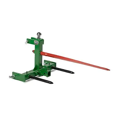 Buy Titan Attachments 3 Point Gooseneck Tractor Trailer Hitch, 32  Hay Bale Spear • 524.99$