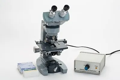 Buy American Optical Spencer  Series 10 Trinocular Microscope, With 4 Objectives • 179$
