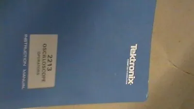Buy TEK Tektronix 2213 Oscilloscope Operatiors Instruction Manual • 29.95$