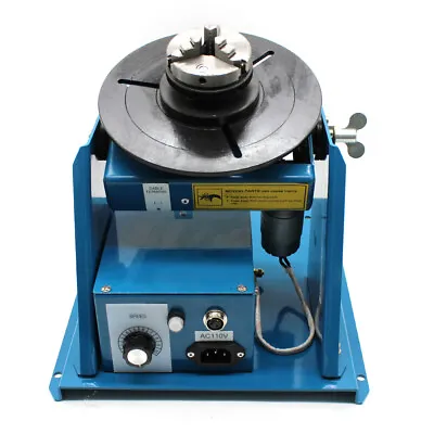 Buy 2.5  Rotary Welding Positioner Turntable Table 3 Jaw Lathe Chuck 2-10RPM Tables • 285$
