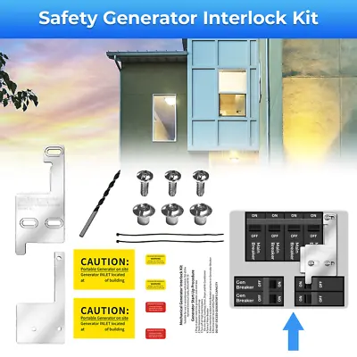 Buy Generator Interlock Kit For GE Siemens Murray ITE 150 200 Amp Panel Challenger • 36.99$