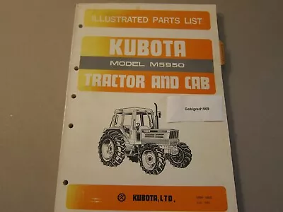 Buy Kubota Tractor M5950 Tractor & Cab Illustrated Manual Parts List MORE Listed • 19.95$