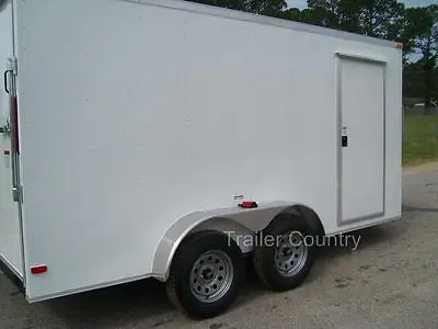 Buy NEW 6x12 6 X 12 V-Nose Enclosed Cargo Trailer W/ Ramp - NEW 2024 • 4,850$