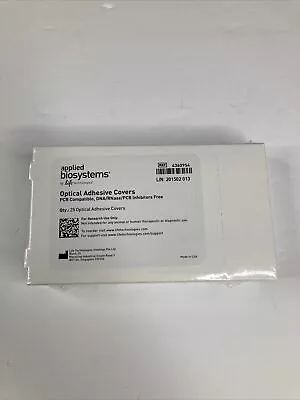 Buy New, Applied Biosystems Optical Adhesive Covers 4360954 Qty:25 • 54.99$