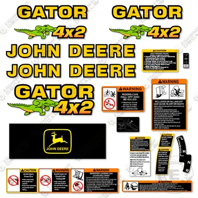 Buy Fits John Deere Gator 4X2 Decal Kit Utility Vehicle (Older Style) • 99.95$
