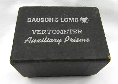 Buy Bausch & Lomb Vertometer Auxiliary Prisms • 50$
