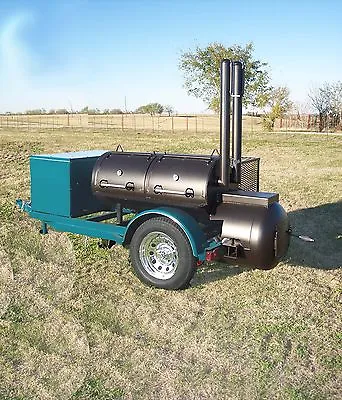 Buy NEW Reverse Flow Custom BBQ Pit Smoker Charcoal Grill Trailer • 5,835$