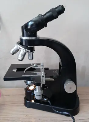 Buy Ernst Leitz Wetzlar GmbH Binocular Stereo Microscope With Accessories & Case • 175$