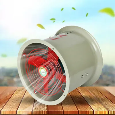 Buy 12 Explosion-proof Axial Flow Fan Blower Spray Booth Paint Fume Exhaust Pipe Fan • 96.76$