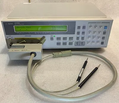 Buy HP Keysight AGILENT 4338B Milliohmmeter 1KHz With 16143B Mating Cable FREE SHIP • 975$