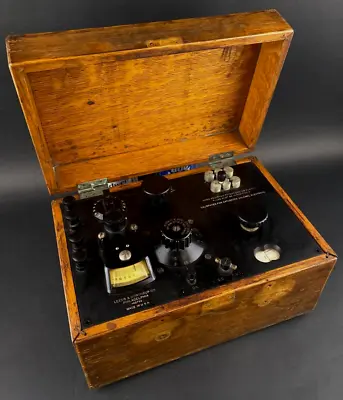 Buy Vintage Leeds And Northrup L&N Potentiometer Indicator Galvanometer Wood Crate • 82.49$