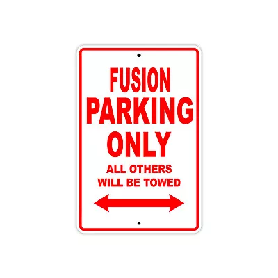 Buy Fusion Parking Only Boat Ship Decor Novelty Notice Aluminum Metal Sign • 11.99$
