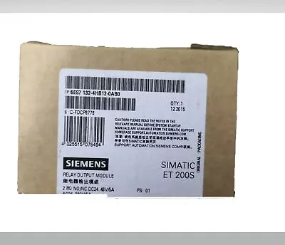 Buy Siemens 6es7132-4hb12-0ab0 6es71324hb120ab0 1psc New • 145.02$