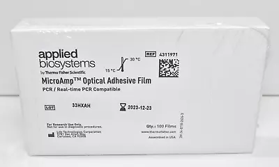 Buy Applied Biosystems 4311971 MicroAmp Optical Adhesive Film PCR  (pk Of 100) • 144$
