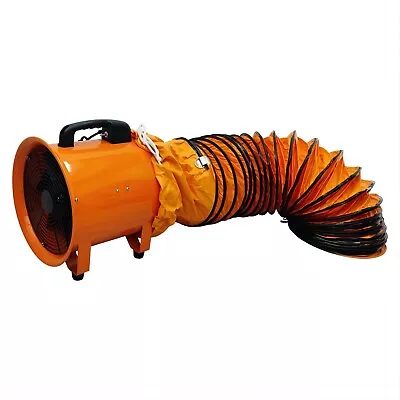 Buy Axial Fan Cylinder Pipe Spray Booth Paint Fumes Blower 14 Dia Fan 110V 2800r/min • 278.07$