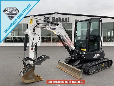Buy 2021 Bobcat E26 Mini Excavator, 502 Hours, Cab, Heat/ac, 2spd, Thumb, 24.8 Hp • 42,900$