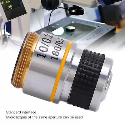 Buy 185 Achromatic Objective Lens Clear Standard 20mm Thread Biological Microscope • 12.31$