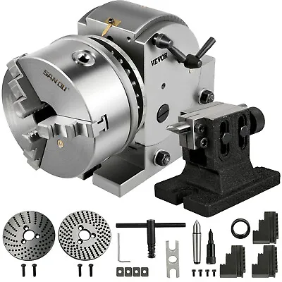 Buy Indexing Dividing Head BS-1 6  3 Jaw Chuck & Tailstock For CNC Milling Machine • 263.99$