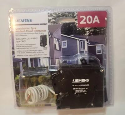 Buy Siemens QA120AFCP 120V 1 Pole Combination AFCI Circuit Breaker • 34$