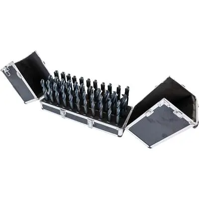 Buy Grizzly T31986 33 Pc. HSS Silver & Deming Drill Bit Set W/ Aluminum Case • 300.95$