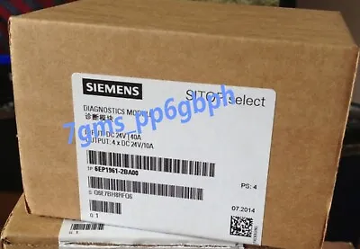 Buy 1 Pcs New Siemens Diagnostic Module 4-channel 20V Input 6EP1961-2BA00 • 316$