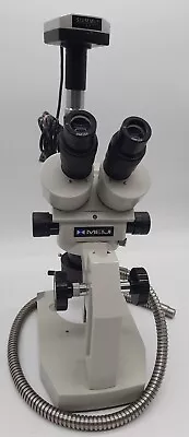Buy Meiji EMZ-TR Stereo Trinocular Microscope + Base W/ SWF20X FIBEROPTIC Optixcam • 799.58$
