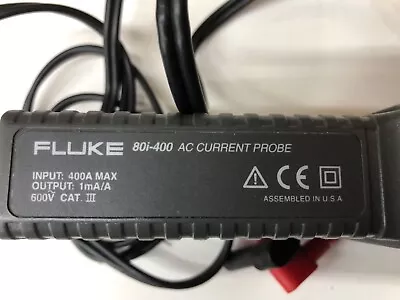 Buy Fluke 80i-400 400 Amp Ac Current Clamp • 75$