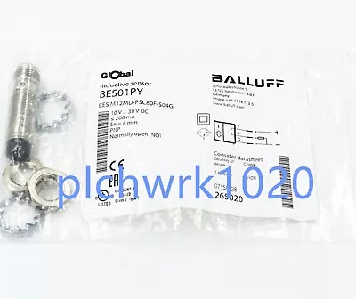 Buy 1 PCS NEW Balluff Inductive Proximity Switch BES M12MD-PSC80F-S04G BES01PY • 78.40$
