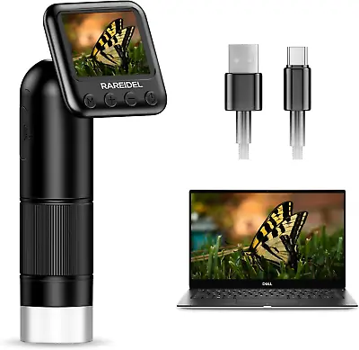Buy Handheld Pocket Microscope For Kids - Digital 2  HD LCD Screen, 400x~800x Zoom • 38.99$