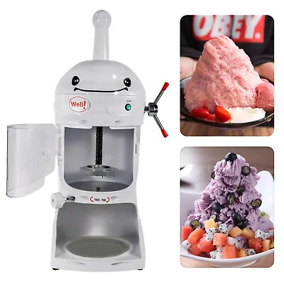 Buy New Commercial Ice Shaver Shaved Ice Block Machine Electric Snow Cone Maker 110V • 327.60$