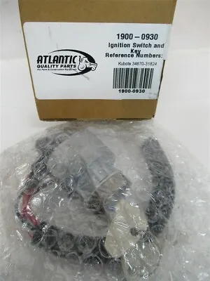 Buy Atlantic Quality Parts 1900-0930, Ignition Switch And Key - Replaces Kubota • 30$