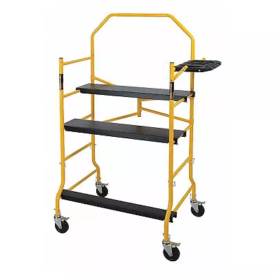 Buy MetalTech 5' High Portable Jobsite Series Mobile Scaffolding With Locking Wheels • 207.89$