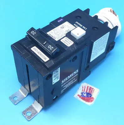 Buy New Circuit Breaker Siemens BF220AH BF220H 20 Amp 2 Pole  22kA  GFCI Bolt On • 199.99$
