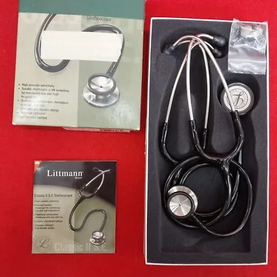 Buy 3M Littmann Classic II S.E. Stethoscope-USA 2201 Black 28inch (A+) • 80$