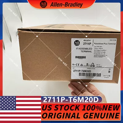 Buy Allen Bradley New Sealed 2711P-T6M20D Touch Screen Stock Free Shipping • 994.50$