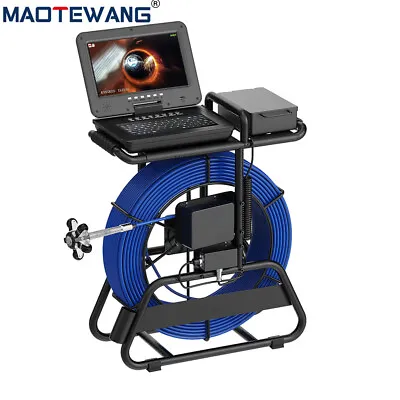 Buy 100m Sewer Pipe Inspection Camera 512hz Self-leveling Pipe Camera 10  Display • 1,399$