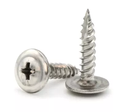 Buy #8 Phillips Modified Truss Head Lath Wood Screws - 305 Stainless - Select Length • 196$