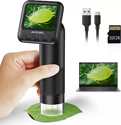 Buy Handheld Digital Microscope With 2” LCD Screen, 800X Pocket Portable Microscope  • 99.70$