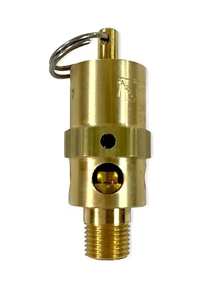 Buy 1/4  NPT Hard Seat Safety Pressure Relief Valve, 135 PSI, Made In The USA • 12.97$