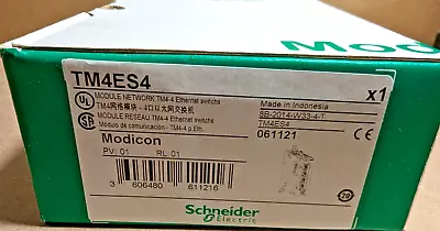 Buy Schneider Electric TM4ES4 , Modicon Series TM4-4 Ethernet Switch, New In Box • 170$