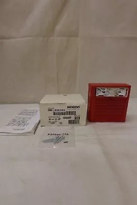 Buy SIEMENS 500-636183 Indoor Fire Alarm Horn Strobe (Red) AS-HMC-R-WP / 105562 • 29.99$